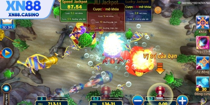 Trải nghiệm game Jackpot Fishing