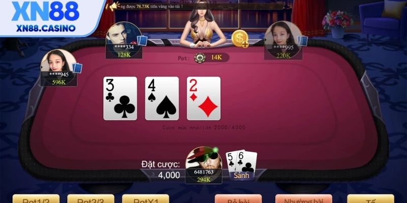 Trải nghiệm game Xì Tố