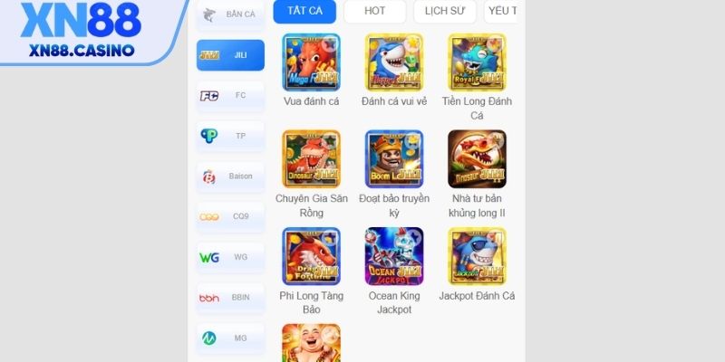 Mục Bắn Cá trong Game XN88