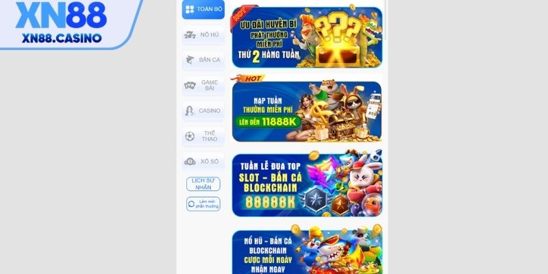 Cách nhanh nhất để truy cập mục khuyến mãi và tham gia